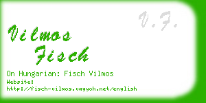 vilmos fisch business card